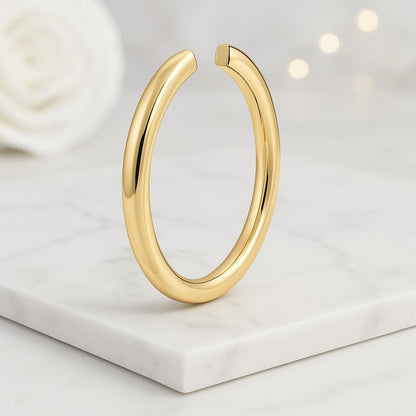 Gold Cuff Wedding Band For Him