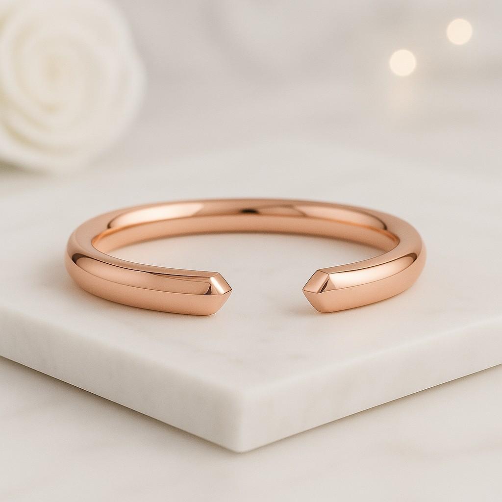 Gold Cuff Wedding Mens Band