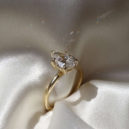 Half Bezel Set Anniversary Gift For Her