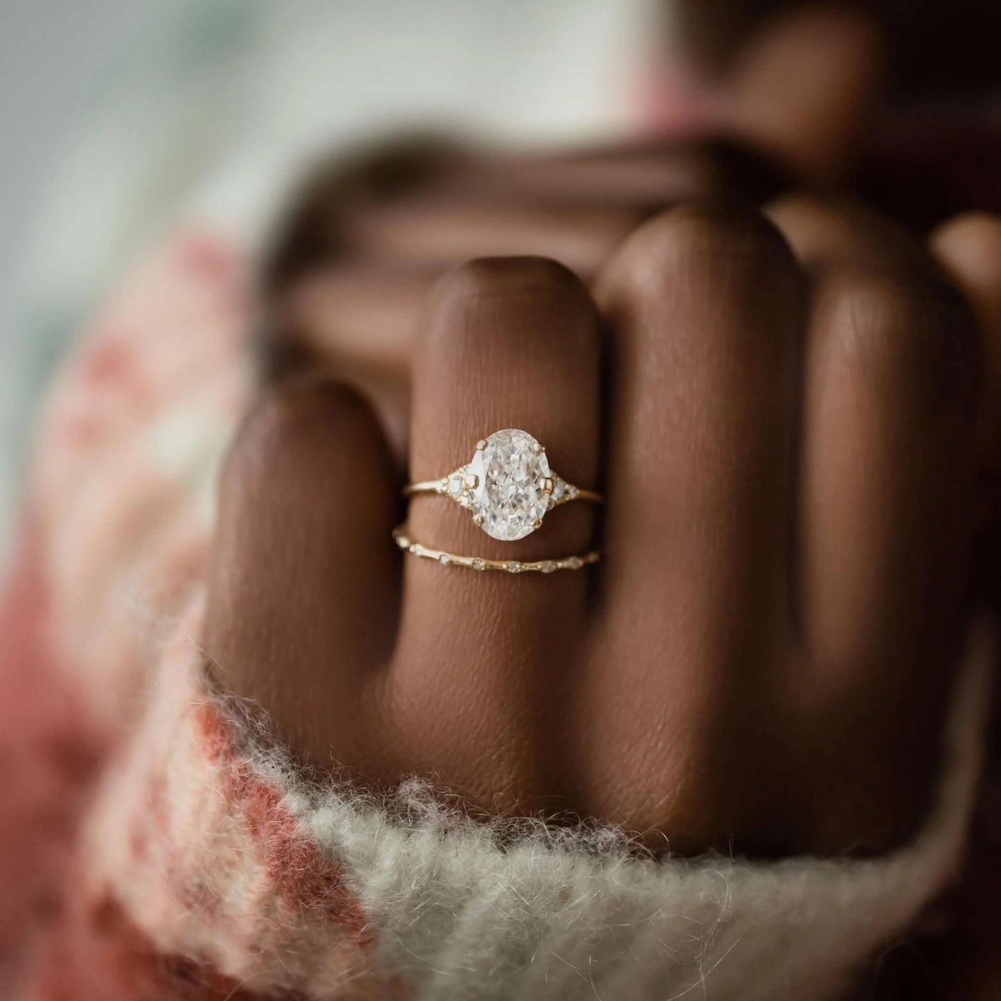Half Eternity Round Cut Diamond Matching Band