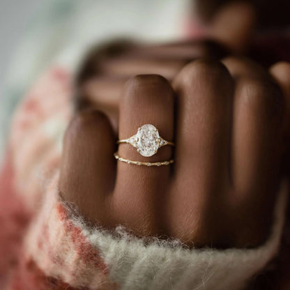 Half Eternity Round Cut Diamond Matching Band
