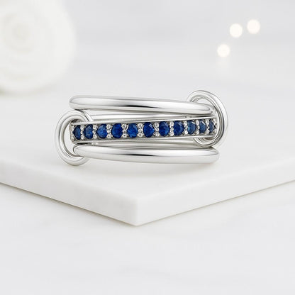 Handmade 1ct Moissanite Engagement Ring: Round Cut White Gold Anniversary Band
