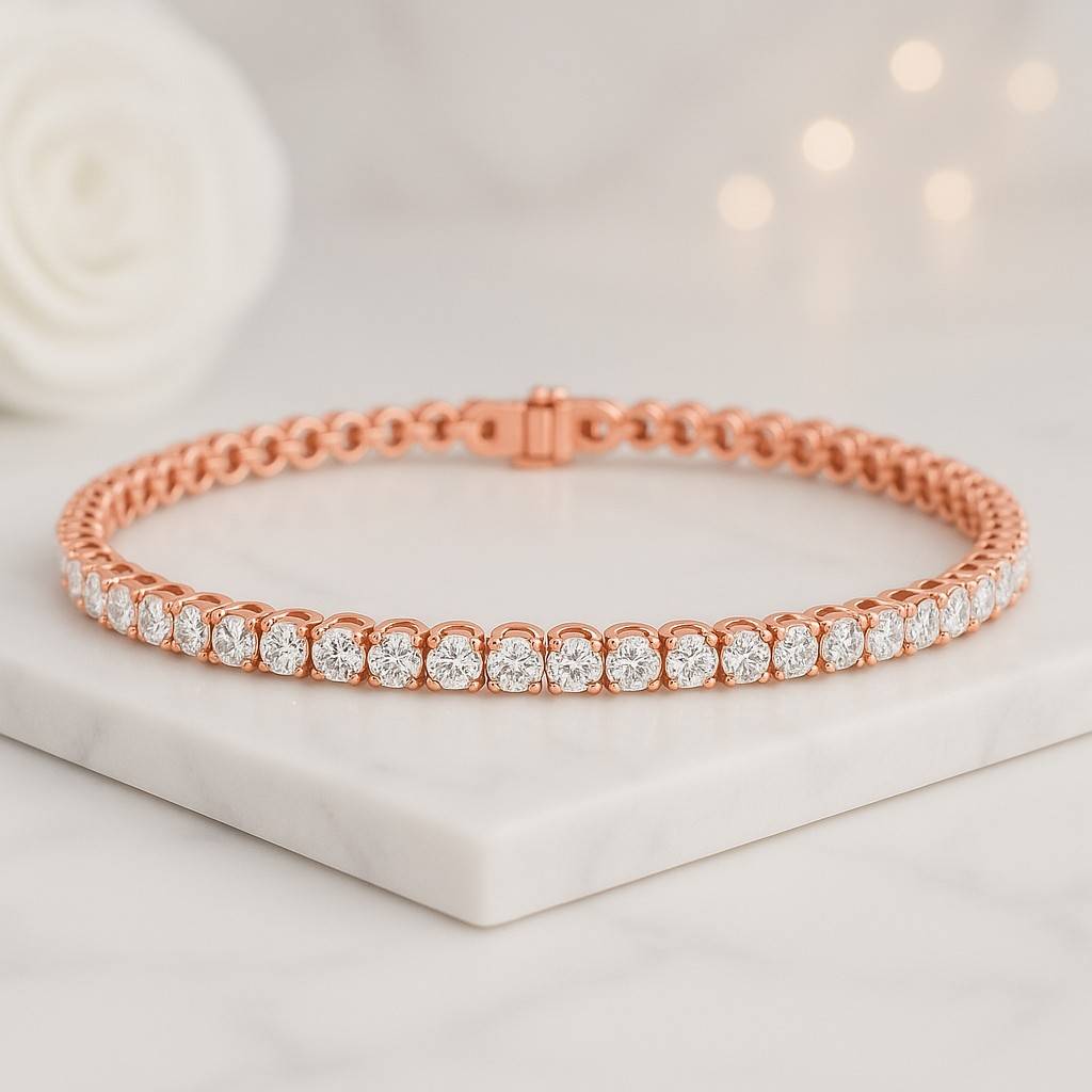handmade 925 sterling silver luxury gift for her 14k solid gold diamond bracelet for her