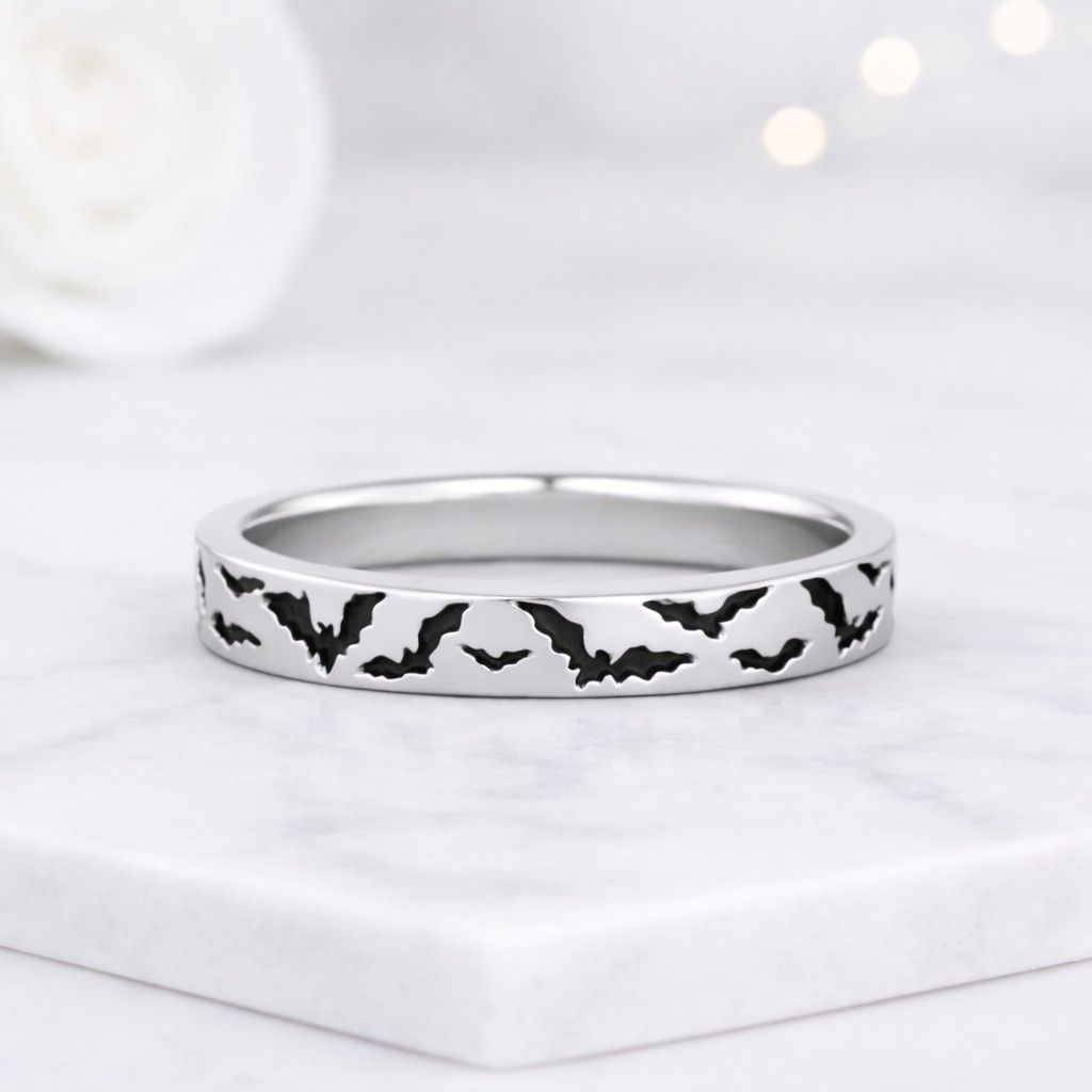 Handmade Engraved Wedding Ring
Animal Design Jewelry
Vampire Engagement Ring