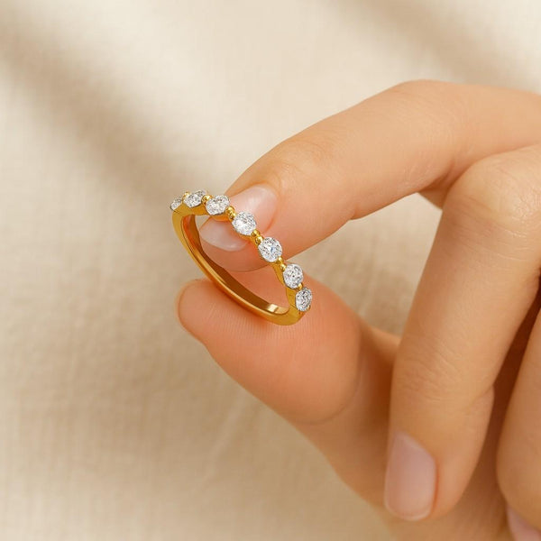 Handmade Ring Thin Distance Stacking Ring Bridal Ring EveryDay Wear Ring