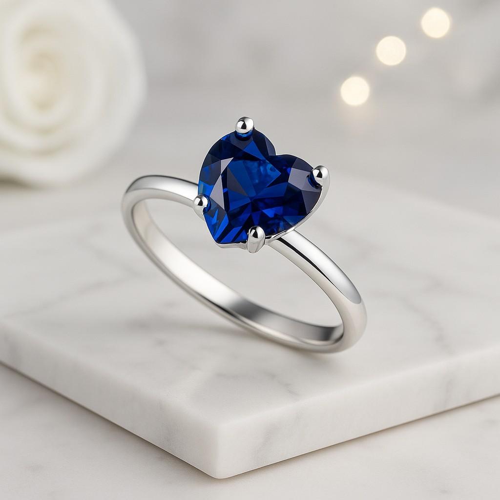 Heart Cut Lab Grown Diamond Engagement Ring