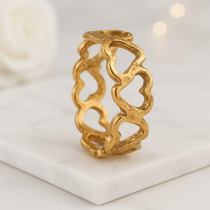 Heart Cut Lab Grown Diamond Eternity Band