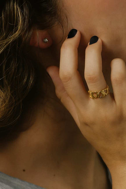 Heart Cut Moissanite Wedding Band 14k Solid Gold Band Engagement Ring Band