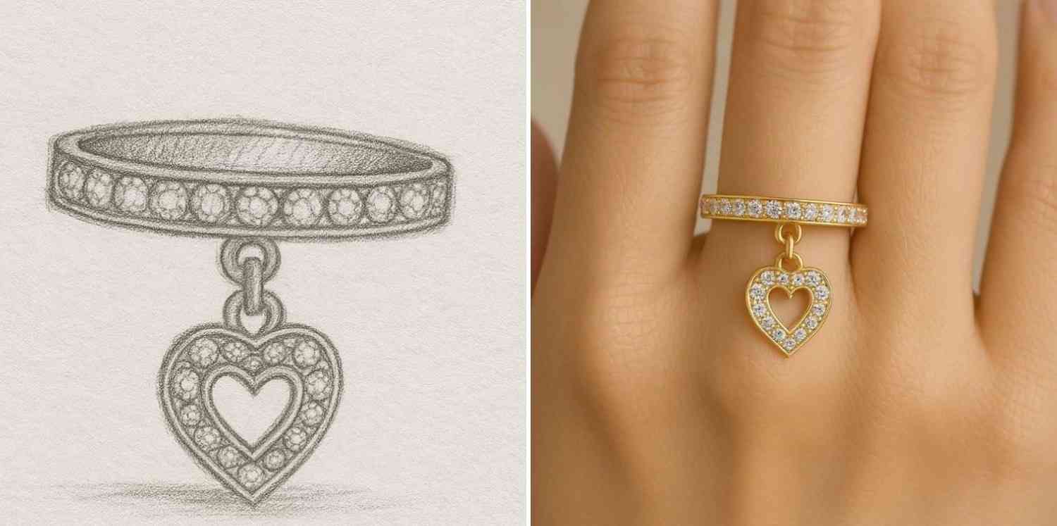 Heart Shape Ring For Her