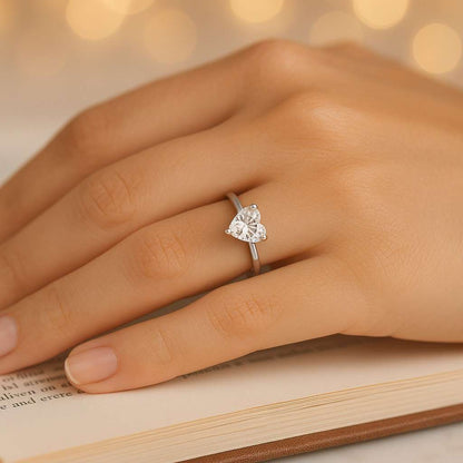 Round Lab Grown Diamond Engagement Ring for Women, 0.25 to 2.0 CT Lab Created Diamond Wedding