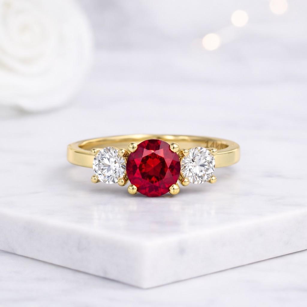 july birthstone promise ring
