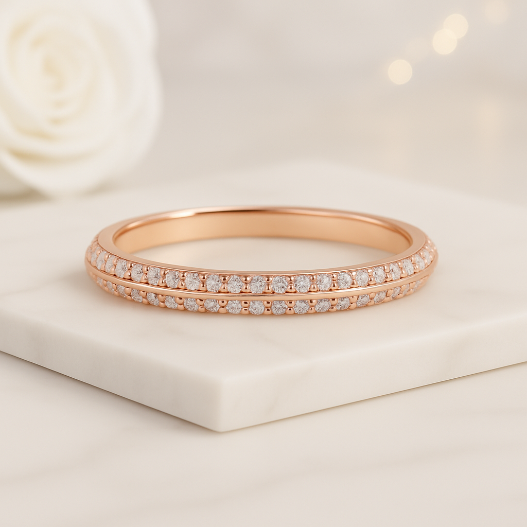 Kite cut Salt & Pepper Diamond Moissanite Curved wedding band Vintage Chevron stacking ring Solid 14Kgold band Antique promise matching band
