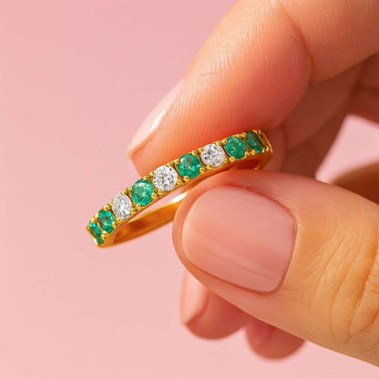 vintage diamond twist band May birthstone ring 2pcs wedding ring set promise ring