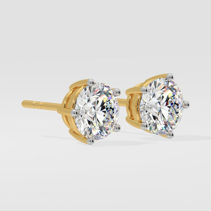 Lab Diamond Studs, Dainty Gold Studs