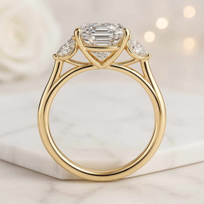Lab Grown Diamond IGI Certified Wedding Ring  10k Yellow Gold Diamond Solitaire Engagement Ring
