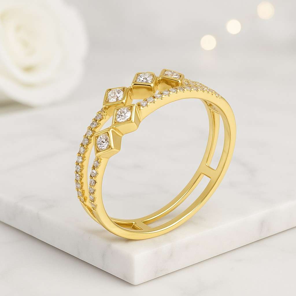 lab grown diamond wedding band round diamond stacking ring matching engagement ring anniversary gift for wife round diamond marriage band