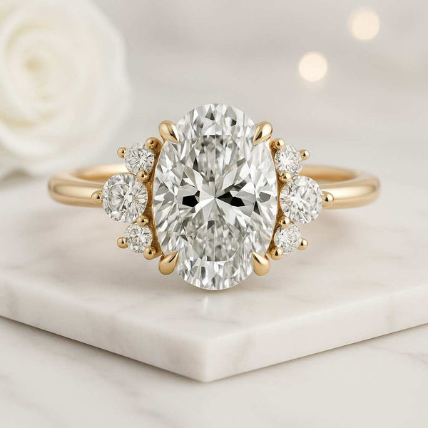 Lab grown diamond gift fort her Gold Ring Wedding Ring  Gift for her