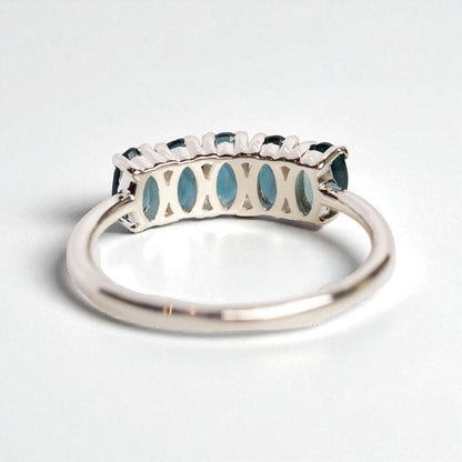 London Blue Topaz Wedding Ring