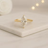 Marquise Cut Moissanite Engagement Ring