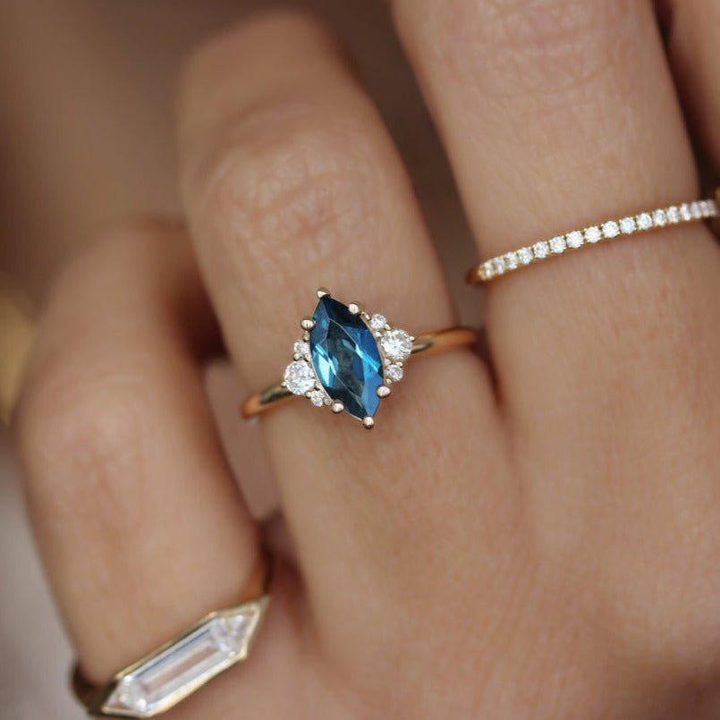  Marquise Cut Diamond Engagement 