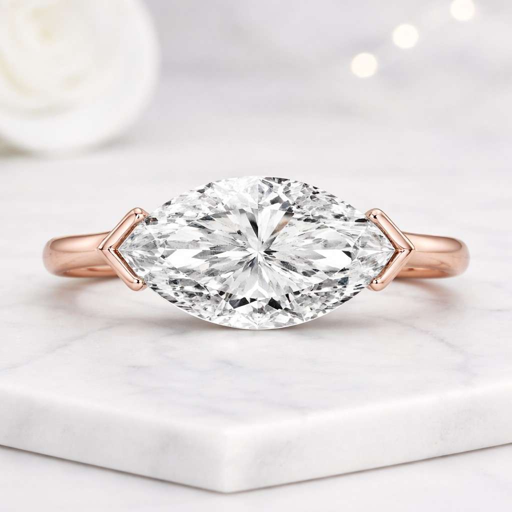  Marquise Cut Engagement Ring