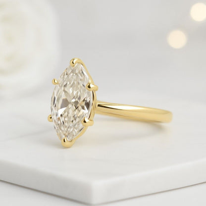 Marquise Diamond Engagement Ring