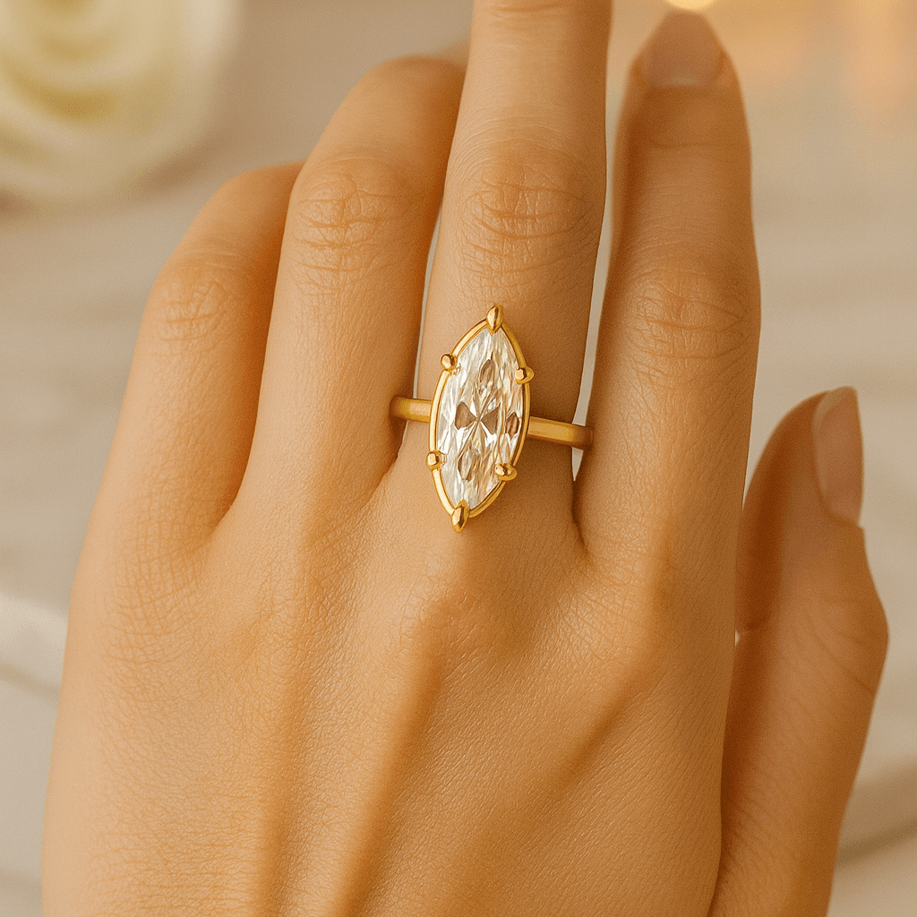 Marquise Diamond Engagement Ring