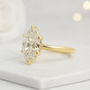 Marquise Moissanite Diamond Ring
