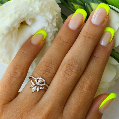 Marquise Diamond Wedding Set Unique Bridal Set Ring for Her IGI Certified Marquise Ring