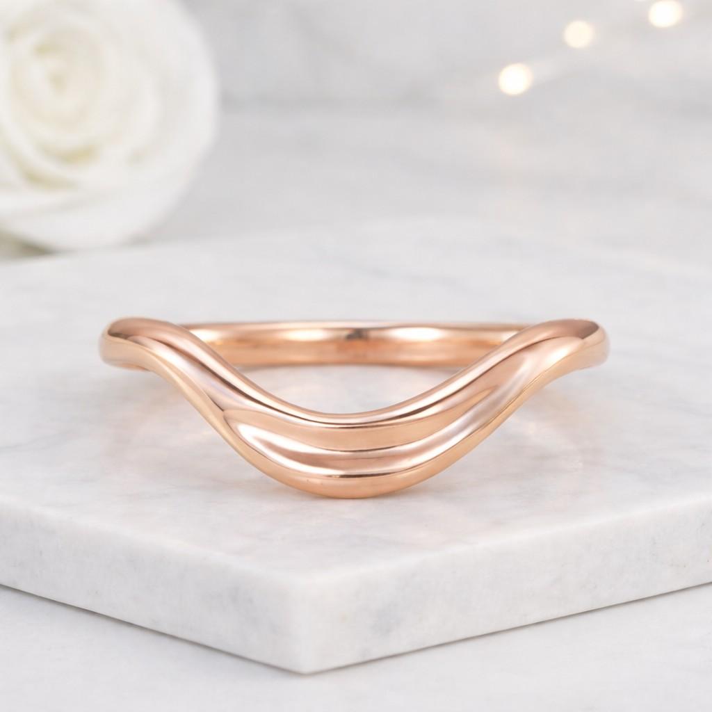 Matching Wedding Band Wave Band