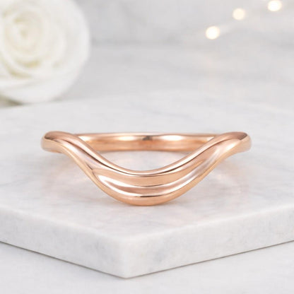 Matching Wedding Band Wave Band