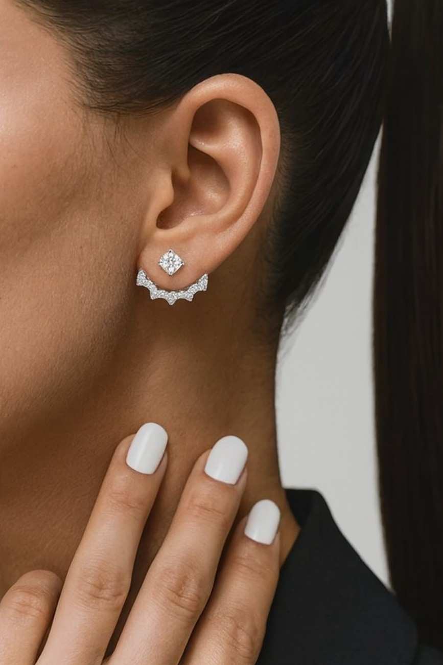 Micro Pave Diamond Wedding Band 1 mm to 2.5 mm Full Eternity Stackable Ring Moissanite Diamond Wedding Ring Anniversary thin Wedding Band