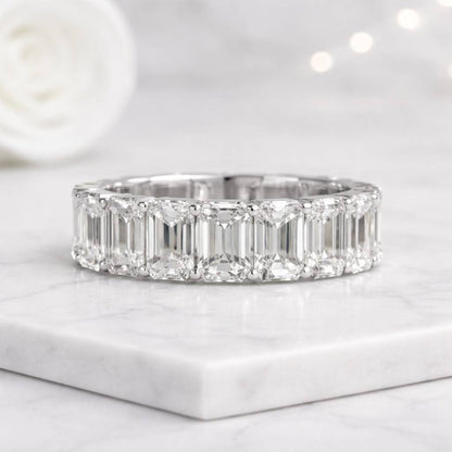 Minimalist Curved Diamond Wedding Band