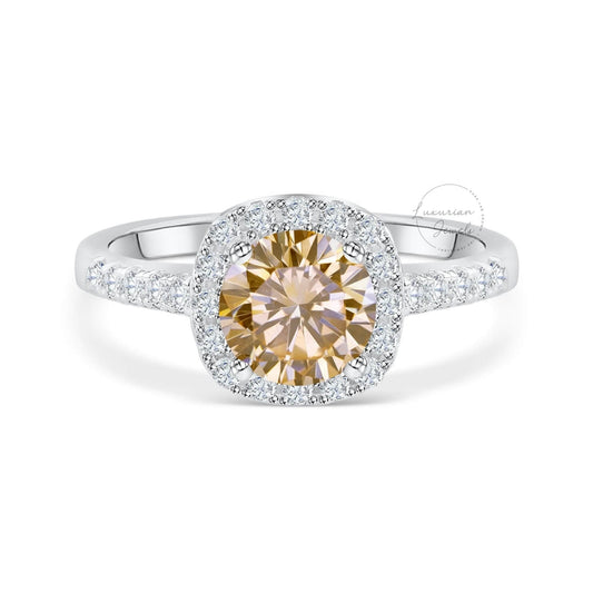  Minimalist Solitaire four Prongs Ring