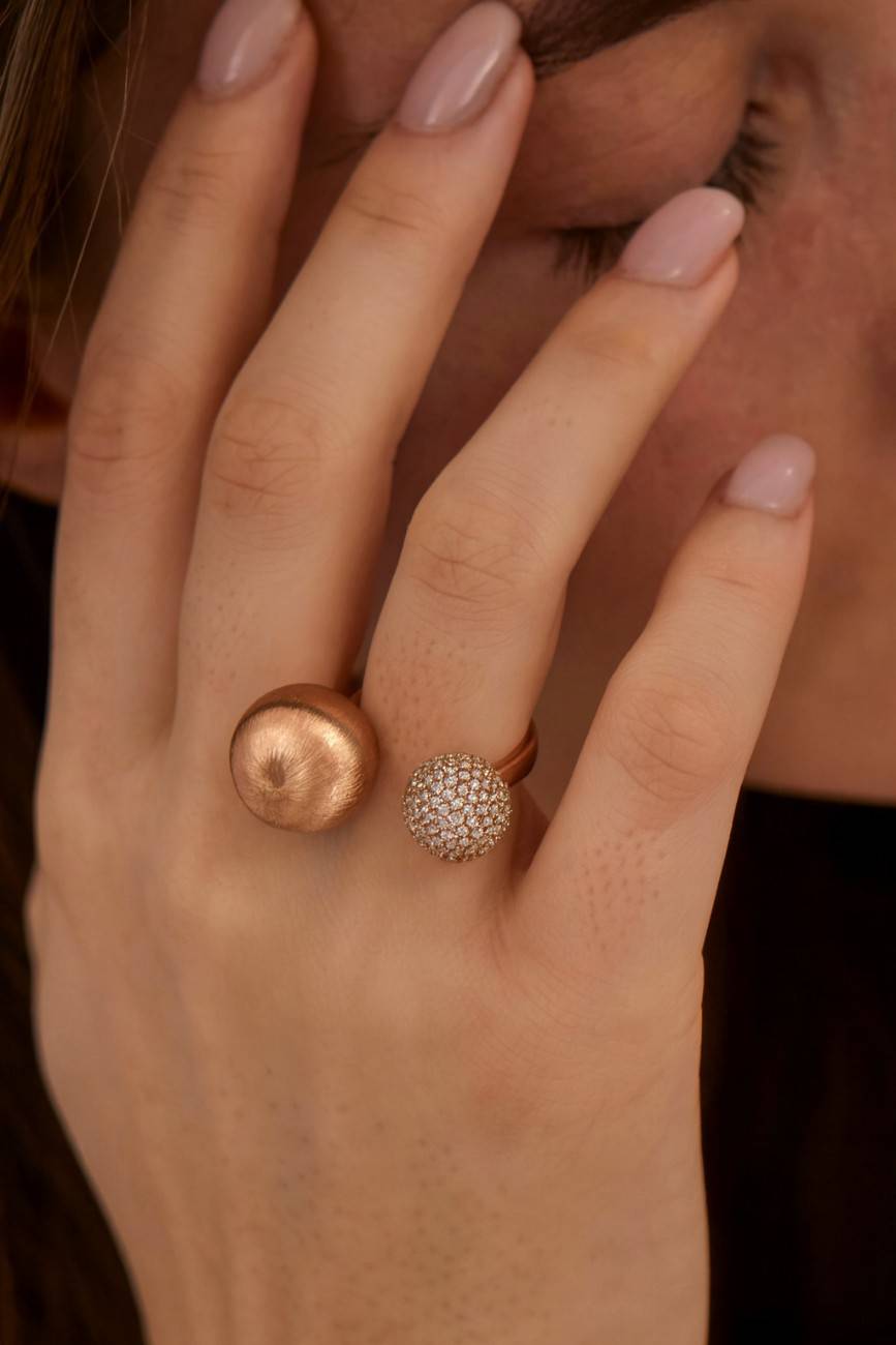 Minimalist Stacking Ring Solid Gold Open Cuff Wedding Band