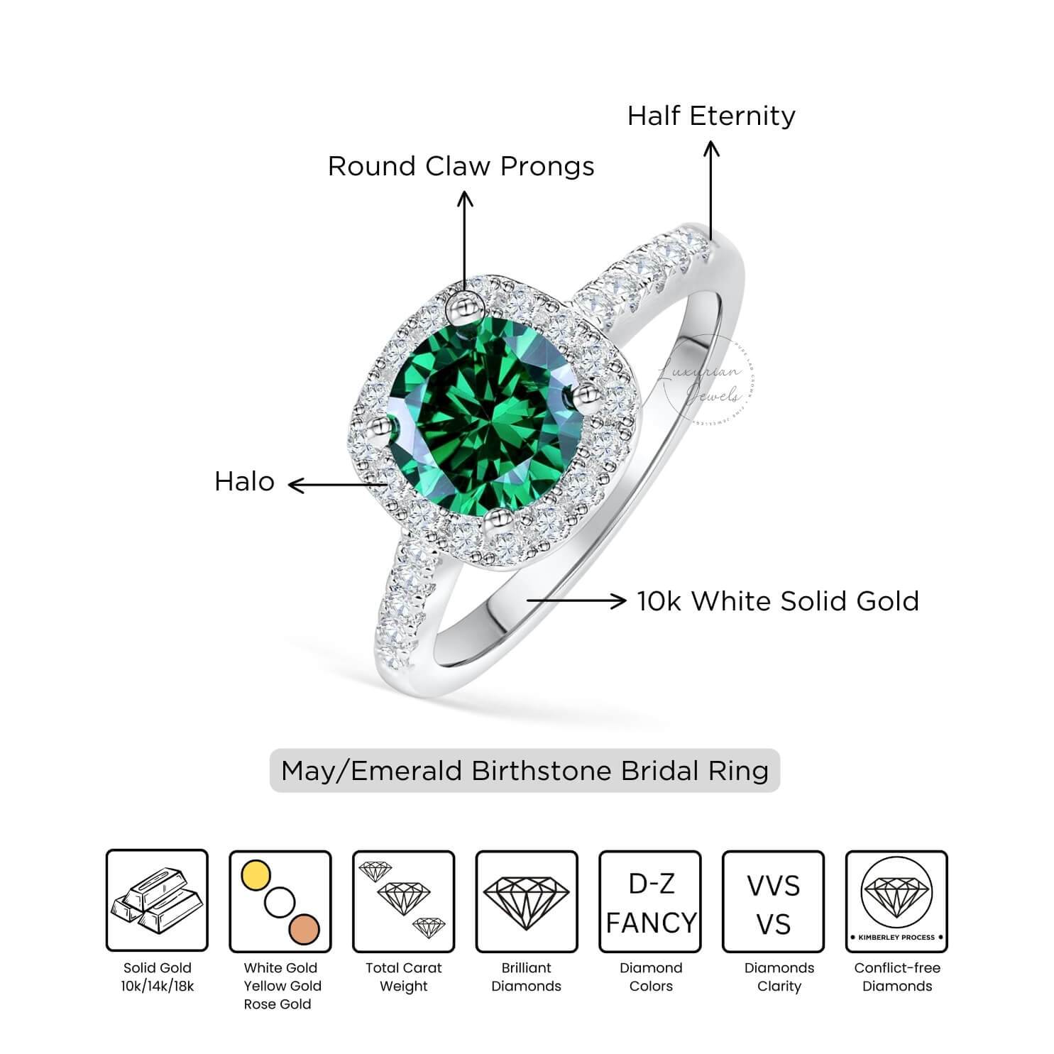 Minimalist ring kite setting London blue topaz wedding ring