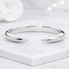 925 Sterling Silver Minimalist Open Cuff Band Ring
