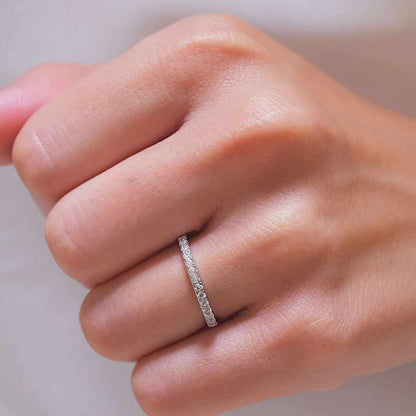 Moissanite Curved Wedding Band Diamond Wedding Band  Colorless Moissanite Curved Band  Matching Band  14K Gold Band  Stacking Band

