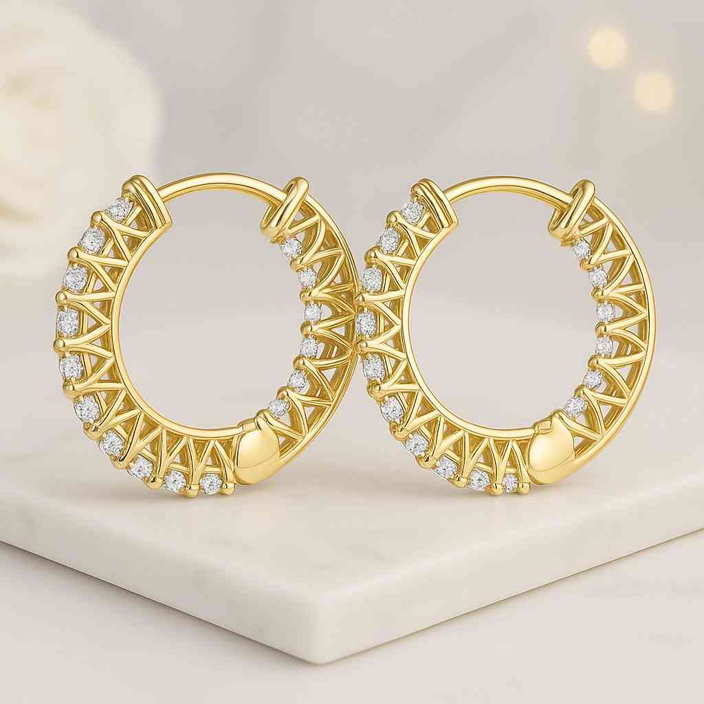 Natural HPHT Diamonds 925 Silver 14K Gold Plated Certified Earth Mined Stones Kesh Gemstone