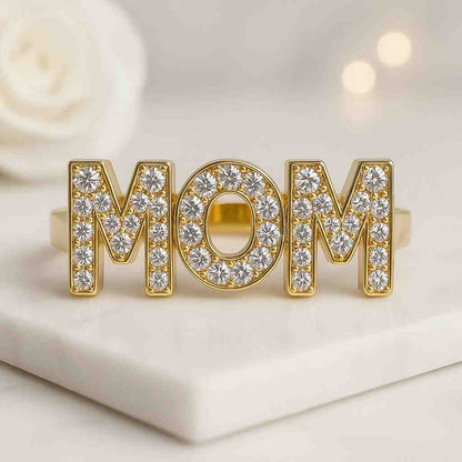 One Side Pave Set Diamond Ring Half Eternity Stacking Anniversary gifts