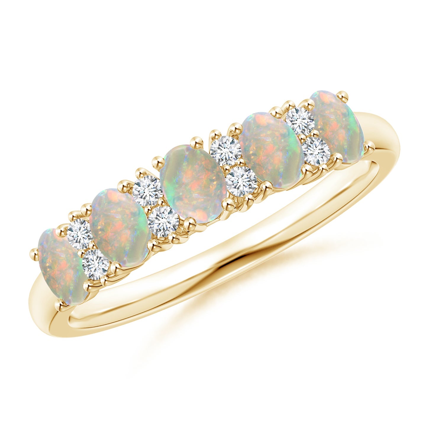 Opal and Diamond Ring