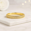 Round Cut Moissanite Diamond Band
