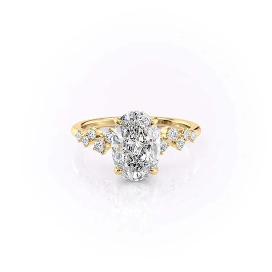  Oval Cut Lab Grown Diamond Ring