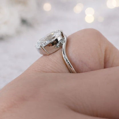Oval Cut Solitaire Lab Grown Diamond Ring