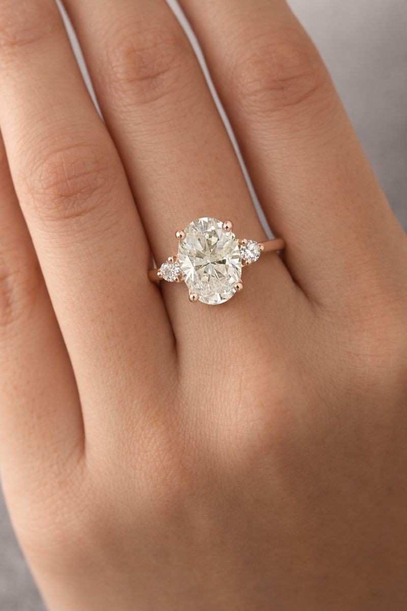 Oval Engagement Ring Luxury Gift