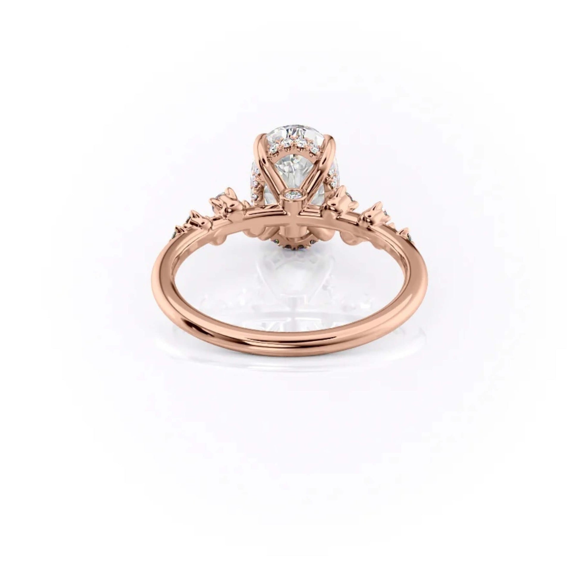Oval Lab Grown Diamond Engagement Ring, Bespoke Ring