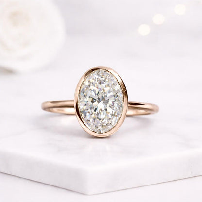 Oval Lab Grown Diamond Ring
