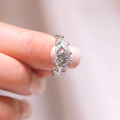 Oval Solitaire Diamond Engagement Ring with Pavé Band by Sami Jewels