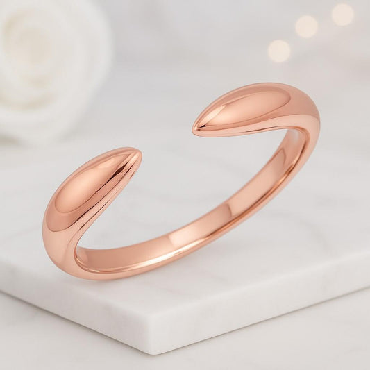 Oval Zircon Engagement Ring | Gold Solitaire Ring with Side Stones
