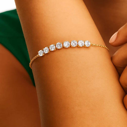 Pave Bar Bracelet Lab Diamond Bracelet Diamond Pave ID Bracelet Christmas Gift